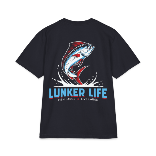 Picture of Men’s Lunker Life - Mahi Mahi Graphic T-Shirt – USA on Navy